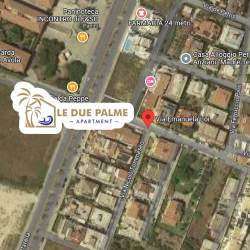 mappa due palme