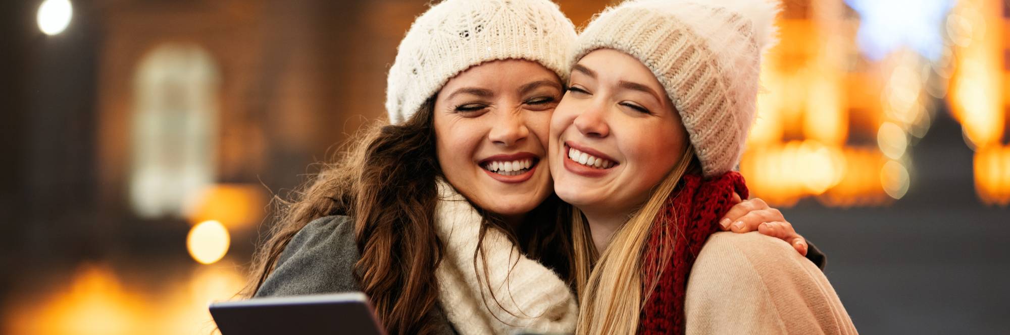 ragazze in vacanza inverno